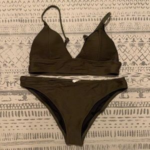 Olive bathing suit